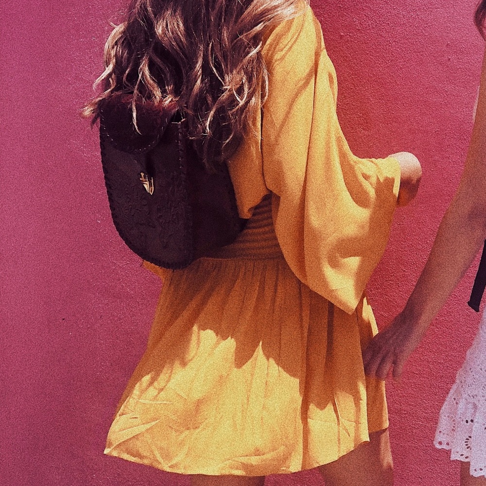 Tunic yellow dress.